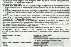 Putusan PKPU PT. Pazia